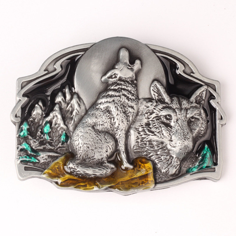 Jungle Wolf Gürtelschnalle Gürtel DIY Komponenten
