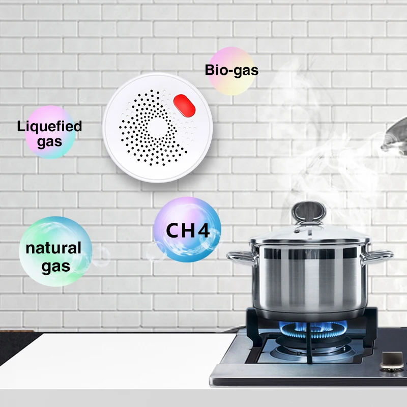 Tuya Zigbee Slimme Aardgassensor Brandbare Huishoudelijke LPG Lekkage Alarmdetector Brandbeveiliging Bescherming Behoefte Zigbee Hub