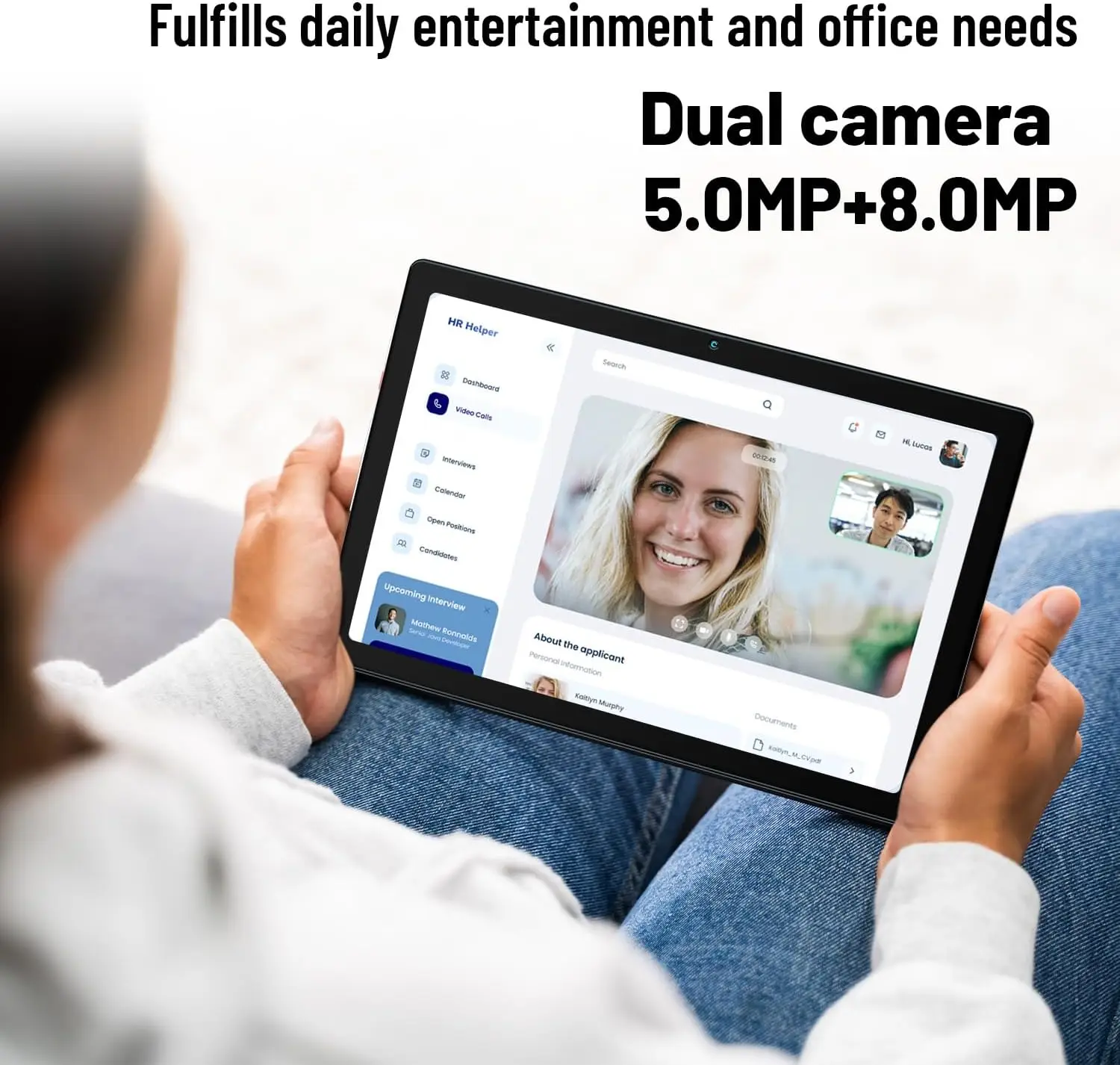 URAO 10 Inch Android Tablet Quad-Core 6GB RAM 64GB ROM to 128GB 5MP+8MP Dual Camera HD IPS Display WiFi Bluetooth PC Pad Tablets