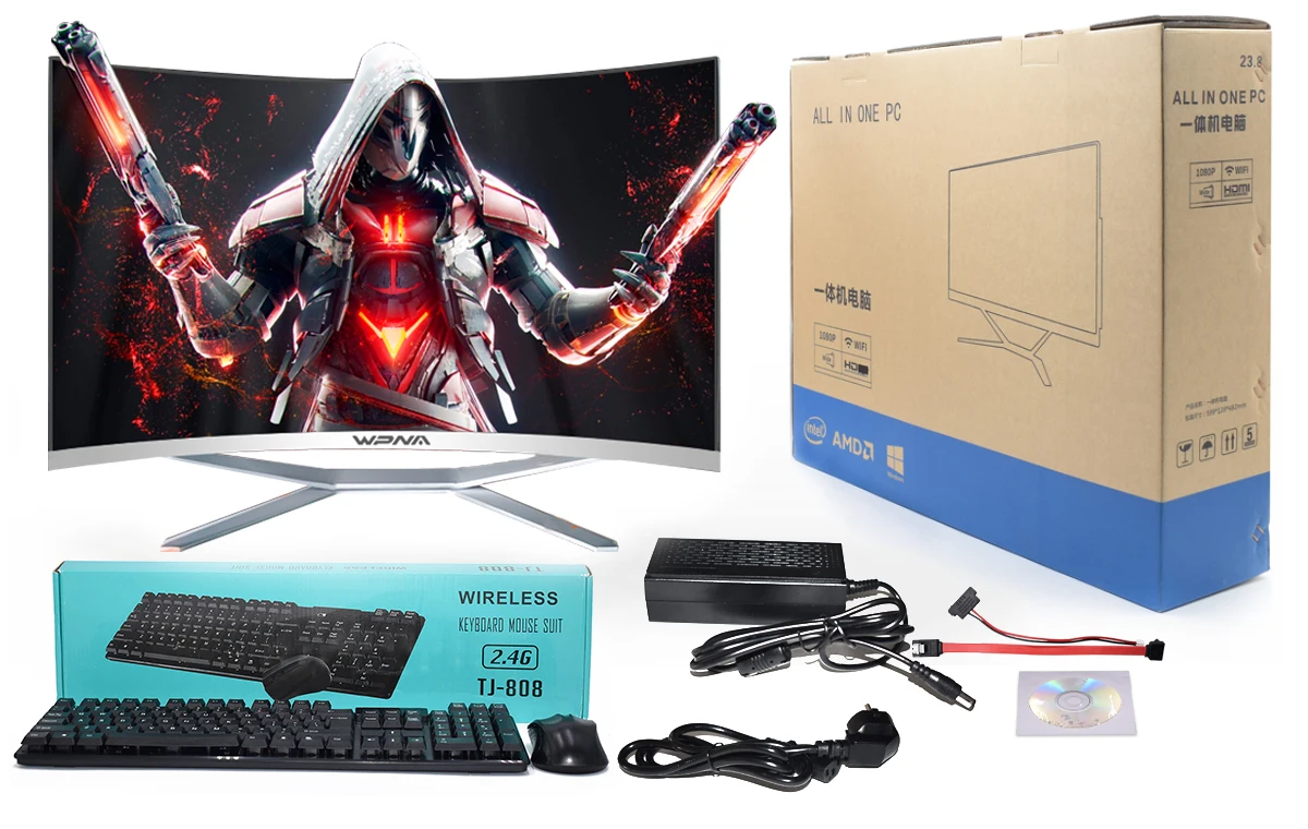 32-Inch Ips Desktop All-in-One for School Business, 3-Year Warranty Aio Desktop New Computer Central Processor 1TB