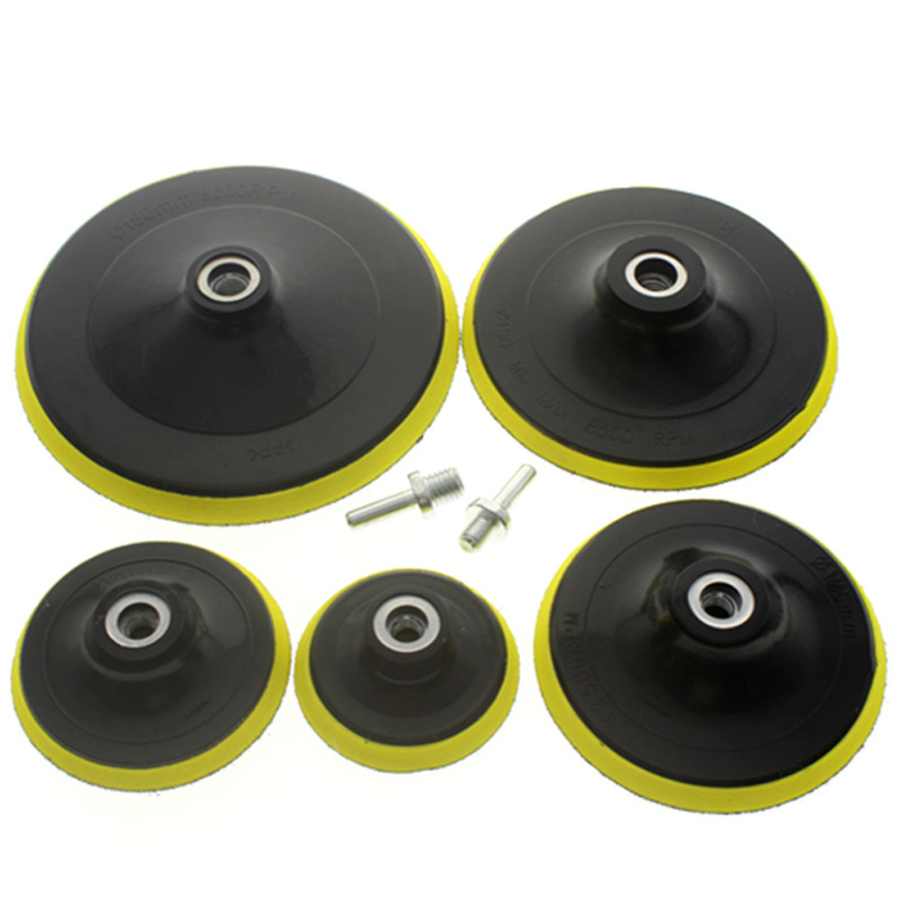 Disco de lijado flocado, autoadhesiva Barra de perforación, almohadilla de pulido para el cuidado de la pintura del coche, 3/4/5/6/7 pulgadas