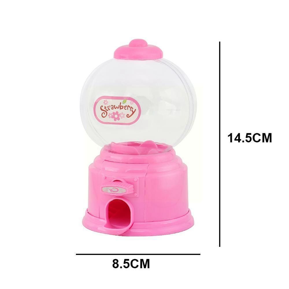 Cute Sweets Mini Candy Machine for Children, Bubble Dispenser, Coin Bank, Money Saving Box, bebê, Natal, aniversário, melhor presente para crianças