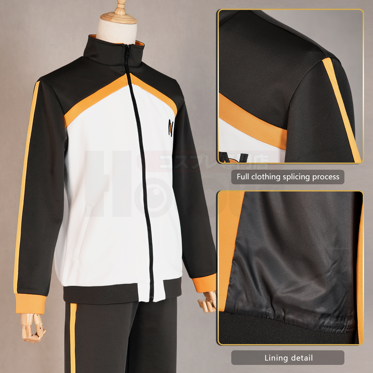 HOLOUN Re:Life In A Different World From Zero Anime Natsuki Subaru disfraz de Cosplay bordado completo Zip chándal pantalones elásticos