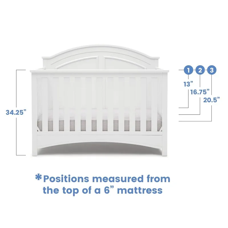 6-in-1 Convertible Crib - Greenguard Gold Certified