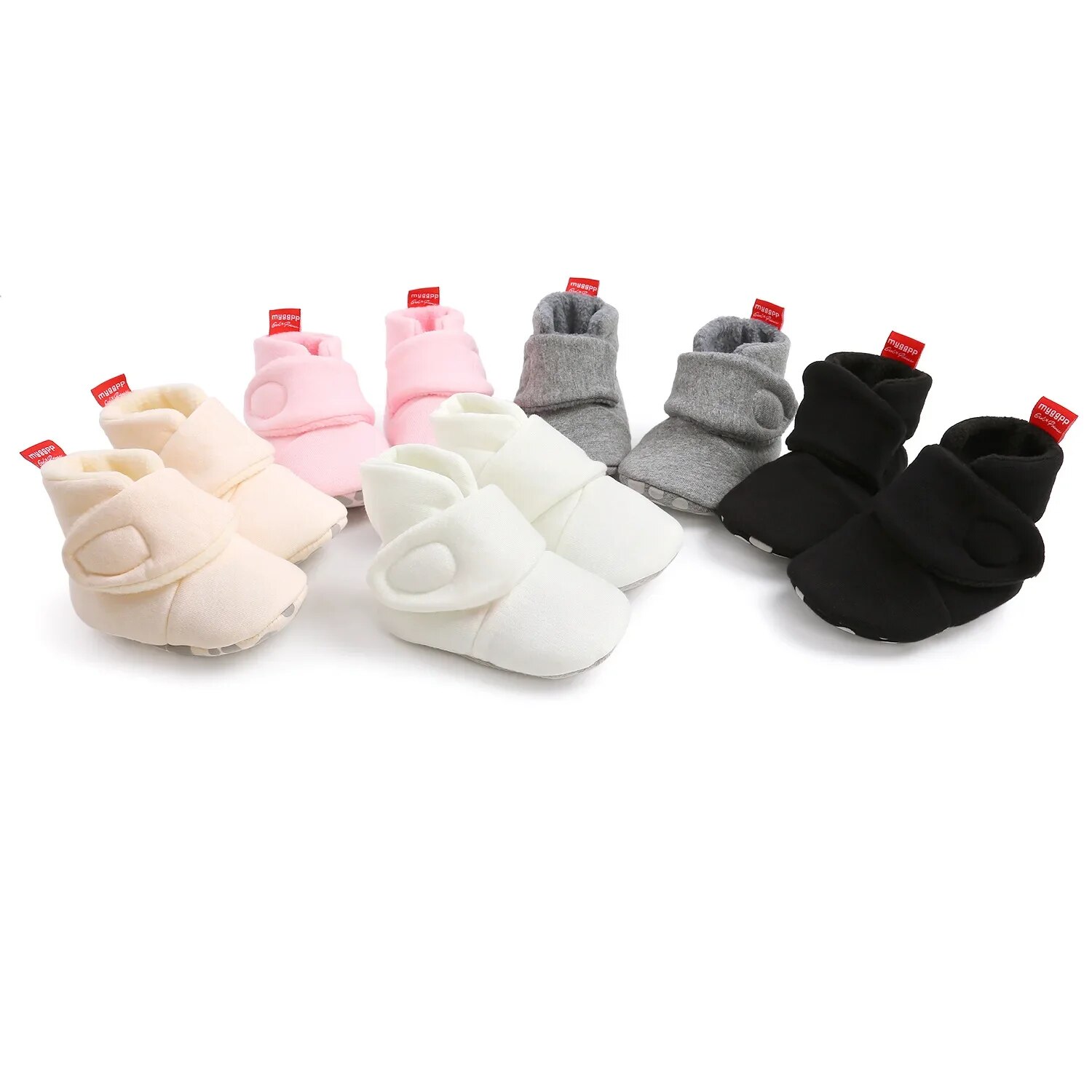 Meckior-zapatos de algodón antideslizantes para bebé, calcetines cálidos, cómodos, ligeros, para gatear, primeros pasos