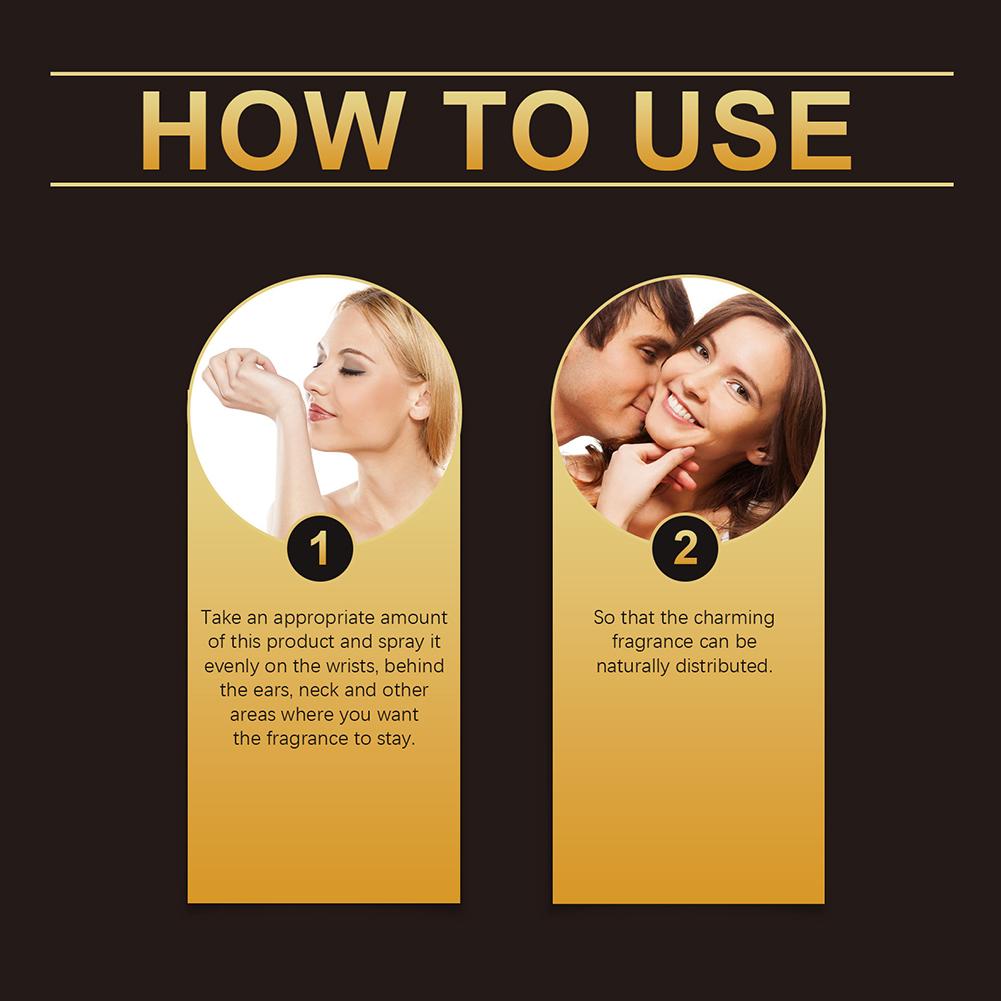 50 ml Neues Valentinstag-Parfüm Goldflasche Herrenparfüm Anhaltender Duft Atmosphäre Damenparfüm Datumsdüfte