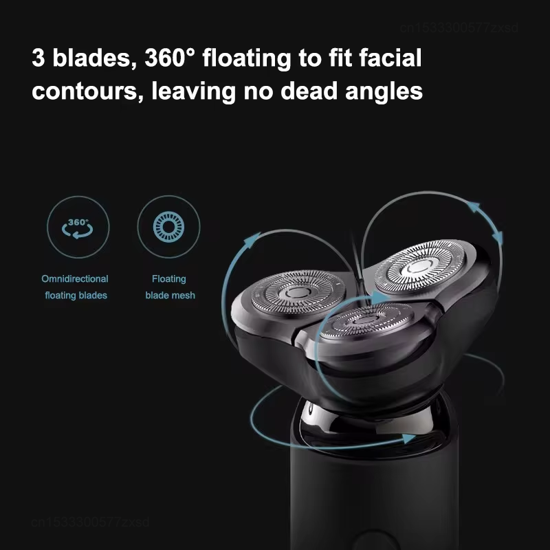 Xiaomi Mijia S500 เครื่องโกนหนวดไฟฟ้า 3 ใบมีด Men's Dry & Wet โกนหนวดล้างทําความสะอาดได้ Beard Shears Beard Trimmer สําหรับเครื่องโกนหนวดไฟฟ้าบุรุษ