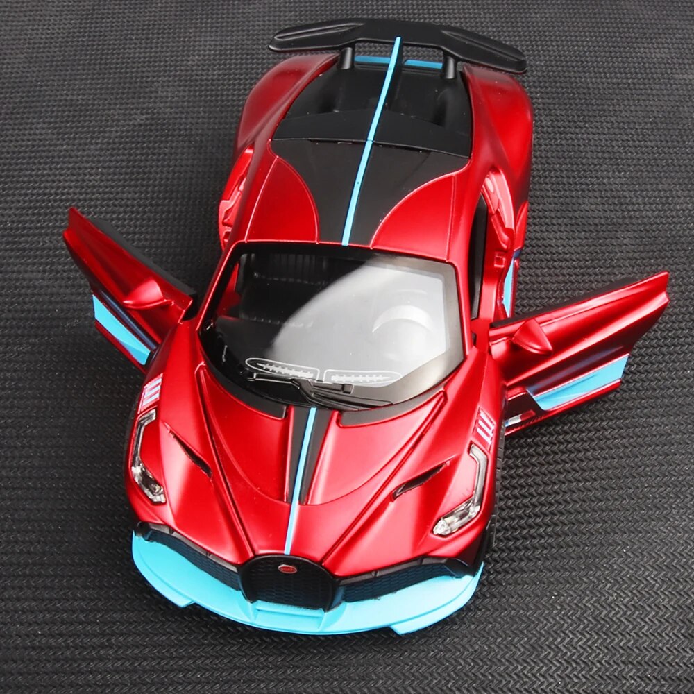 Model voor Bugatti Metalen Voertuig Racing Legering Model Auto Miniatuur Diecast 1:32