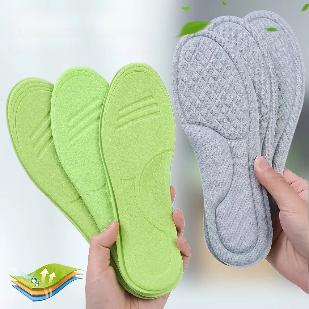 2/20PCS Soft Memory Foam Orthopedic Insoles Deodorizing Insole Shoes Sports Absorbs Breathable Antibacterial Shoe Accessory