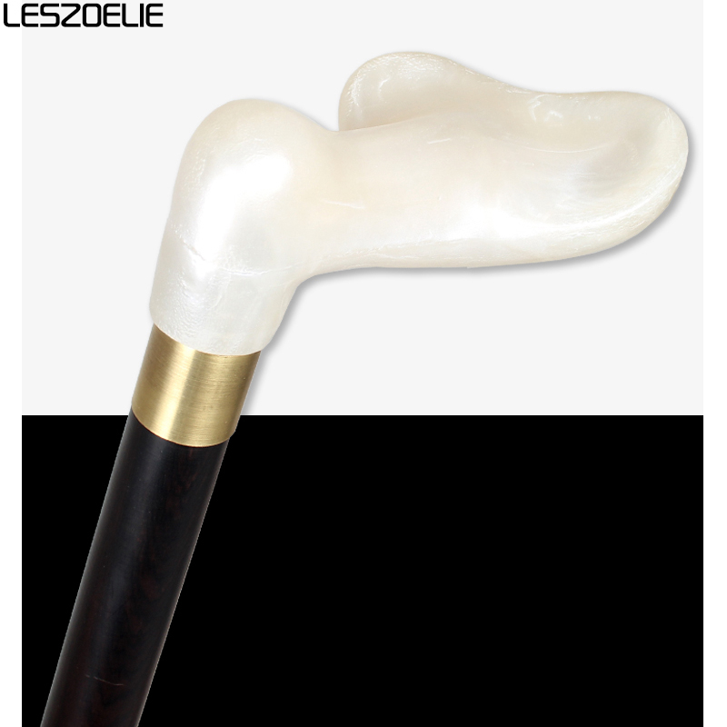 ซ้ายและขวาสีขาวเรซิ่นจับ Luxury แอฟริกัน Rosewood เดิน Stick สำหรับแฟชั่นผู้หญิงและผู้ชาย Elegant Canes