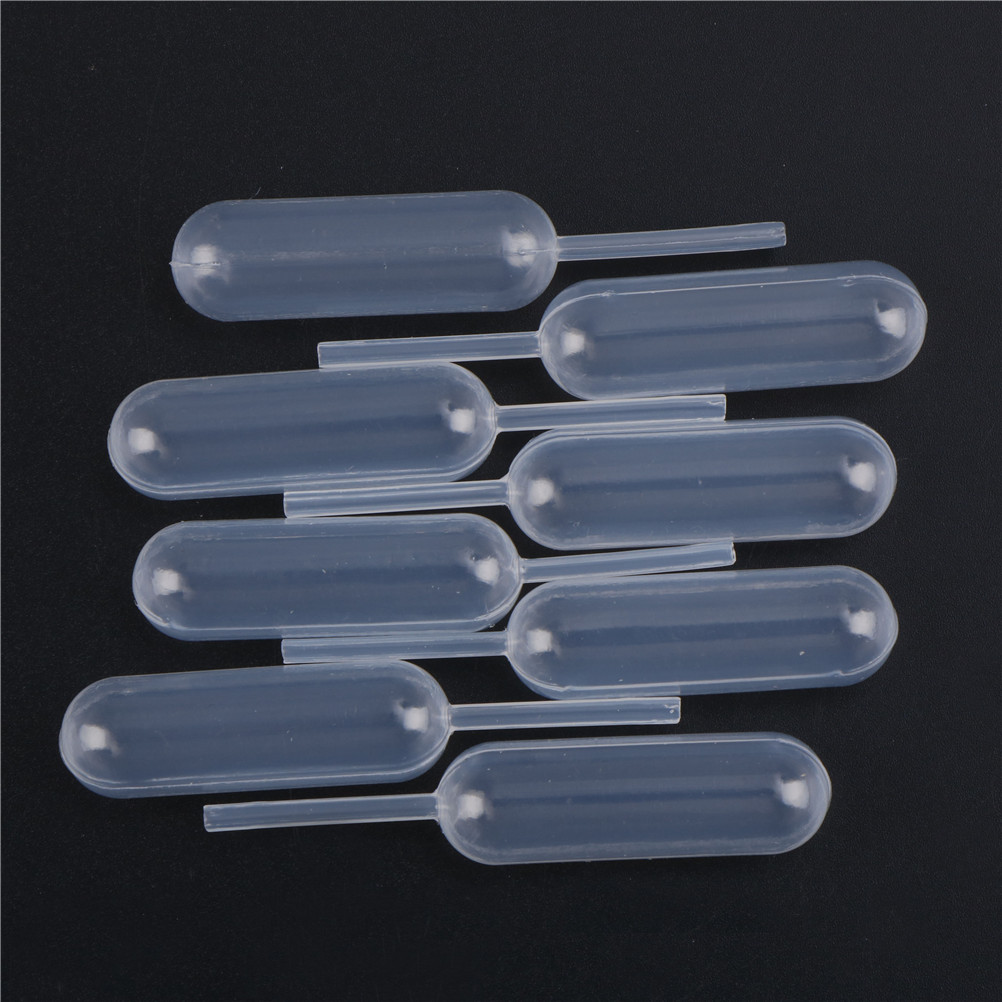 100pcs 4ml Pipettes แบบใช้แล้วทิ้งพลาสติกบีบ Transfer Pipettes Dropper สําหรับสตรอเบอร์รี่ Cupcake ไอศกรีมช็อกโกแลต