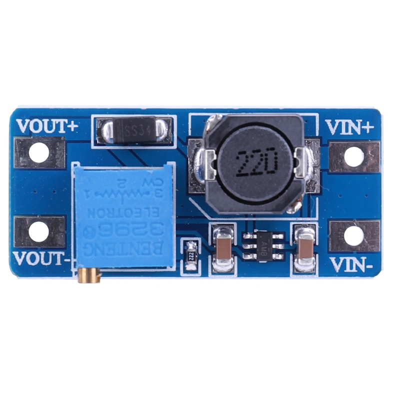 2pcs MT3608 Adjustable Boost Module DC-DC Step Up Converter Module 2A Max 2V-24V To 5V 9V 12V 28V Booster Power Supply Board