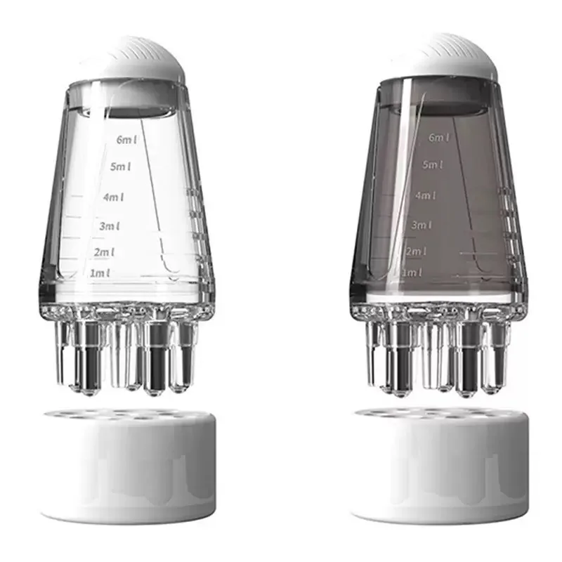 Aplicador de couro cabeludo, solução para recrescimento e estilo de cabelo, pente guia, cabeça hexagonal, bola de rolo de óleo, pente de massagem, ferramentas de relaxamento