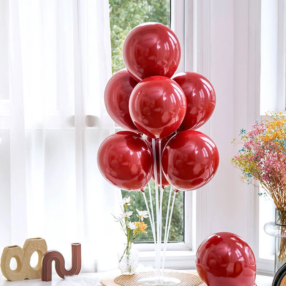 Runtowo 1 Juego de soporte para globos de cumpleaños, soporte para globos con Base y poste para decoración de fiesta de cumpleaños de boda
