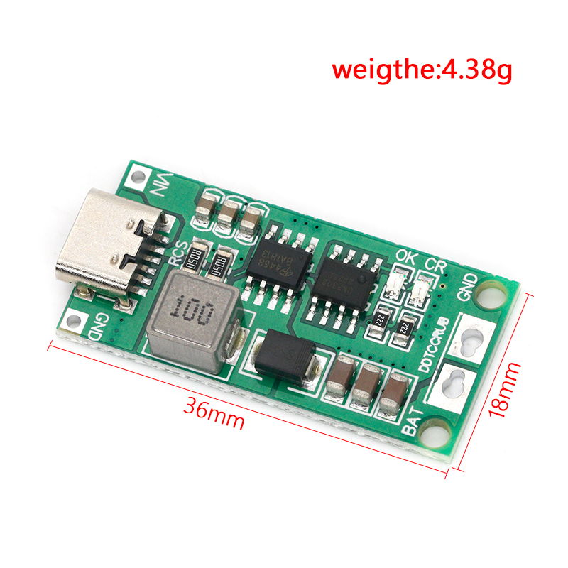 Cargador de batería de litio multicelda 2S 3S 4S tipo C a 8,4 V 12,6 V 16,8 V Boost LiPo 7,4 V 11,1 V 14,8 V 18650