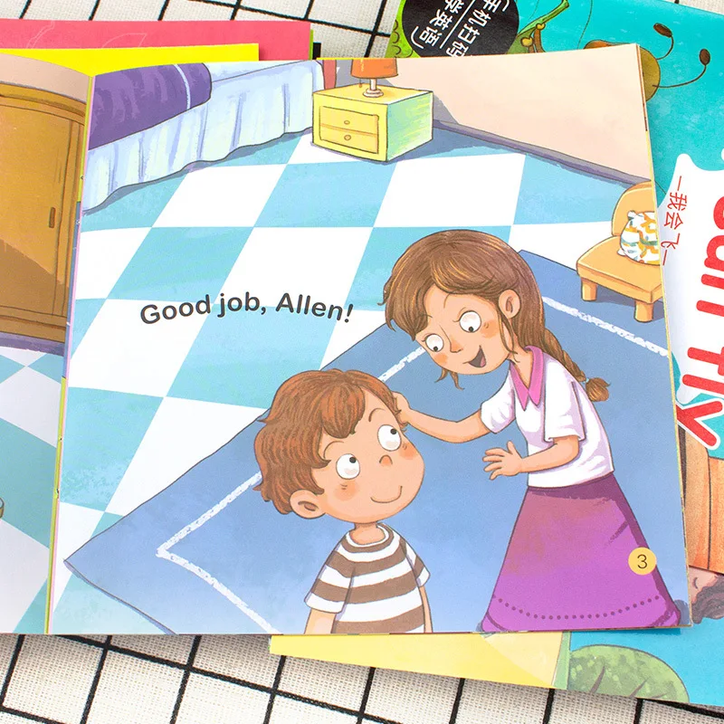 หนังสือภาพภาษาอังกฤษสําหรับเด็ก 40 เล่ม การตรัสรู้การอ่านแบบเกรดภาษาอังกฤษสําหรับการศึกษาปฐมวัย รวมถึงวิดีโอรหัส QR