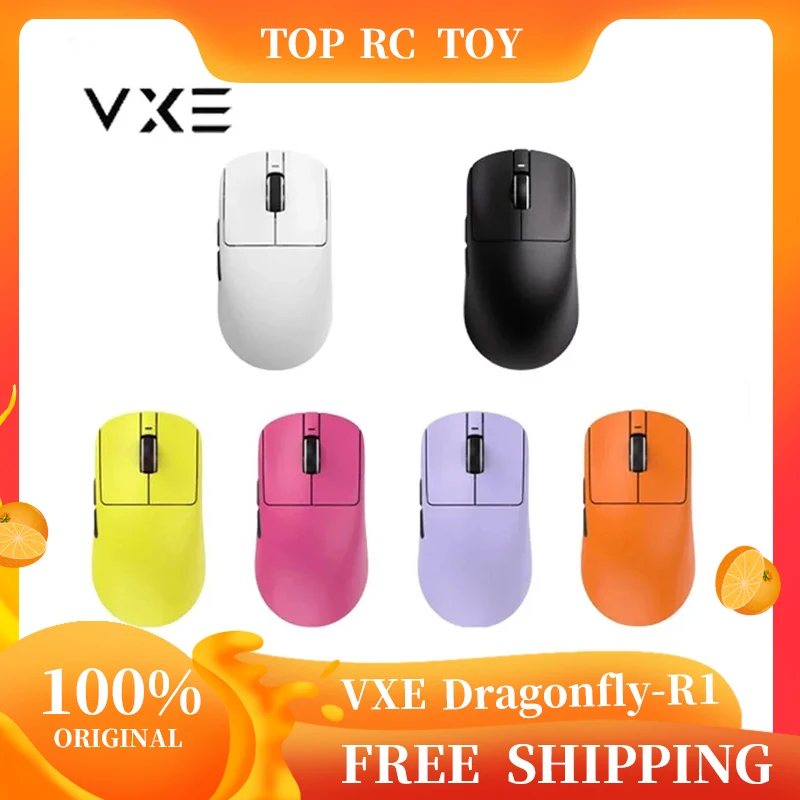 Ratón inalámbrico para juegos VGN VXE Dragonfly R1 con Sensor PAW3395 52840 2KHz FPS velocidad inteligente de bajo retardo para oficina y juegos