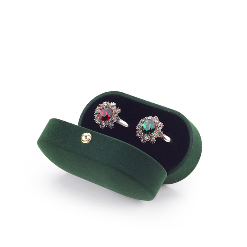 New Velvet Double Ring Box Wedding Diamond Ring Boxes Jewelry Display Organizer Proposal Engagement Ceremony Gifts Storage Cases