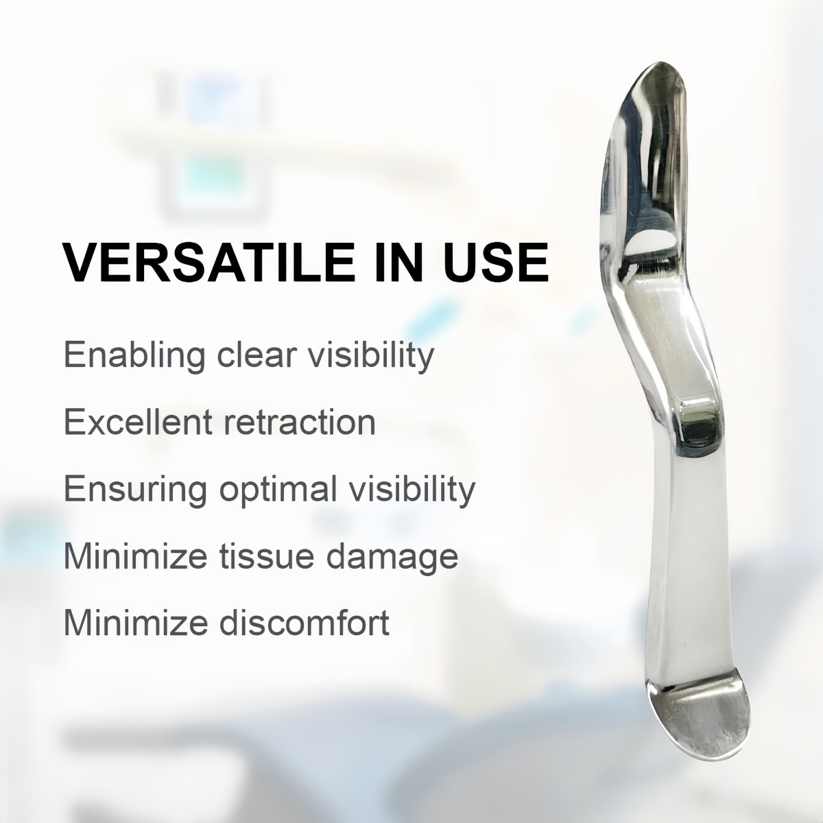 1x Tandheelkunde Lip Cheek Retractor S Vorm Rvs Chirurgisch Implantaat Mond Opener Autoclaveerbaar Tandarts Gereedschap Lip Haak Klem