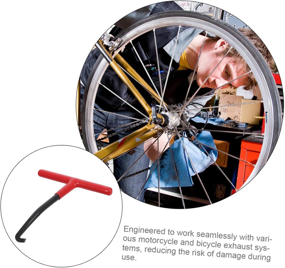 Exhaust Pipe Spring Hook, Exhaust Spring Puller Tool, Motorcycle Exhaust Pipe Spring Hook Handy Removal Tool Professional Repair