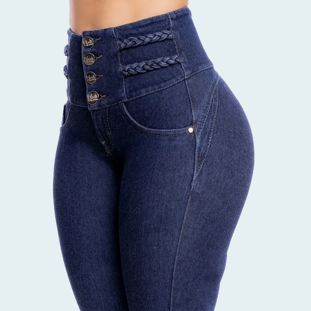 Mode Dünne Bein Elastische Jeans Frauen Hohe Taille Dünne Denim Hosen Oversize Hosen Gestaltung Butt Lift Jeans