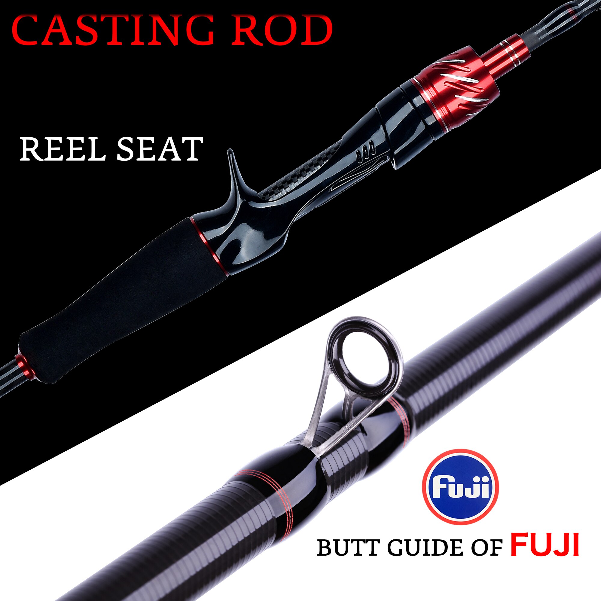 Biutifu-Reisender Spinning Guss Fuji Köder Mini Rock Angelrute 1.8/2.1/2.4/2.7/3,0 m Carbon Köder Casting Phishger schnell 5-42g