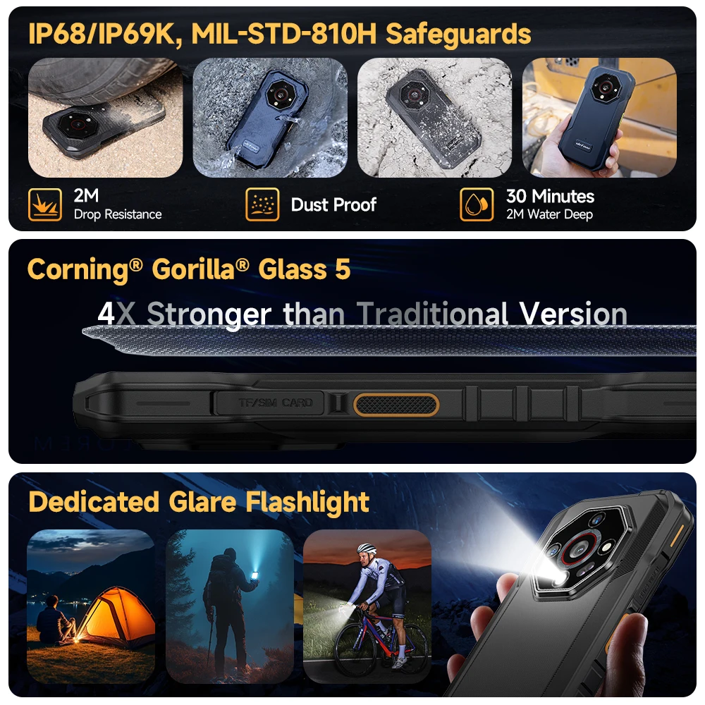 Armor X32 Pro 5G สมาร์ทโฟน Android กันน้ำ แรมสูงสุด 16GB รอม 256GB หน้าจอ 5.65 นิ้ว พร้อม NFC