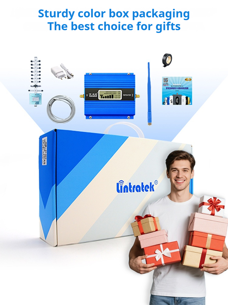 Lintratek 2G 3G 4G Amplificatore Cellulare GSM 900 LTE 1800 WCDMA 2100MHz CDMA 850 B5 Dati Cellulare Booster Kit Antenna Ripetitore