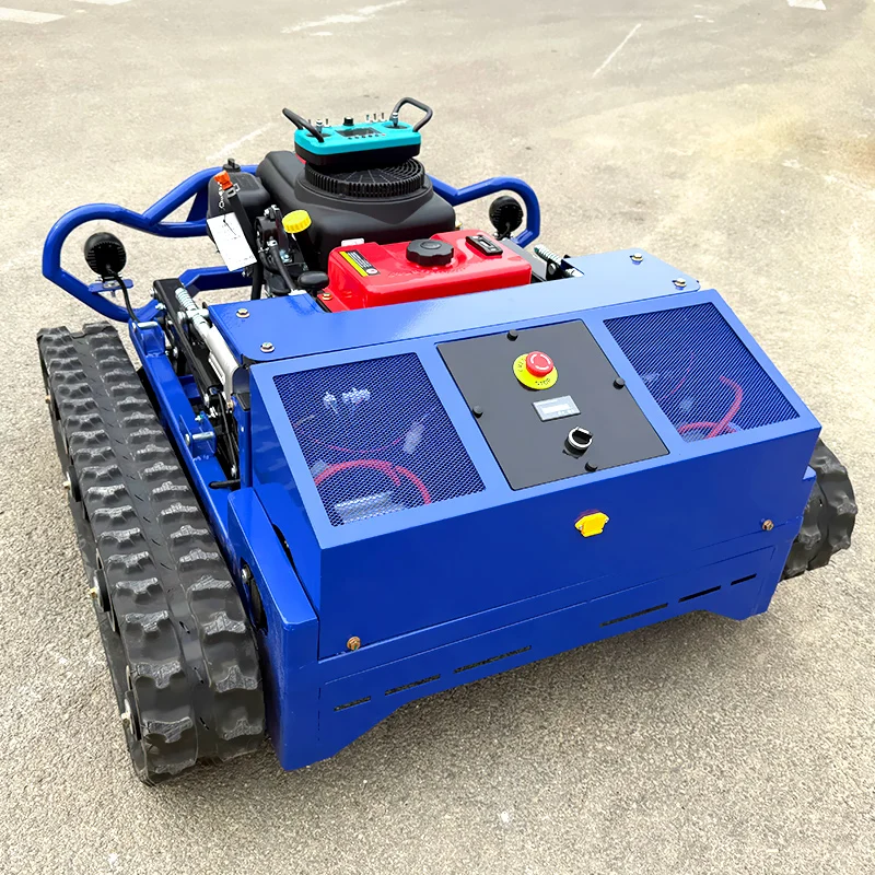 Maßgeschneiderter ferngesteuerter Rasenmäher mit Roboter-Raupen und CE-EPA-Zertifikat. Günstiger Grasschneider ab Werk