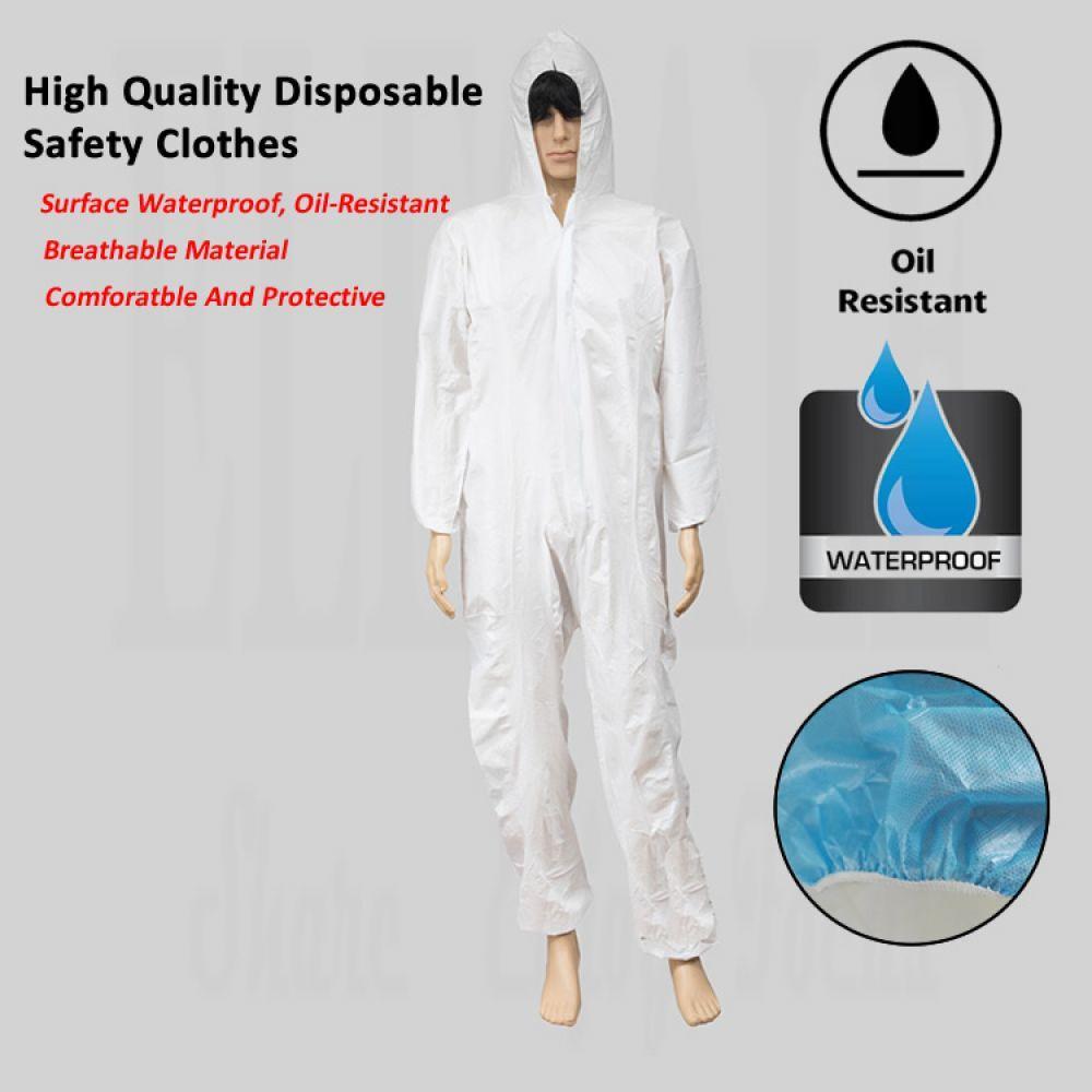 Ropa protectora desechable, impermeable, resistente al aceite, ropa de seguridad para el trabajo, cubierta de pintura Spary, ropa de protección, traje general