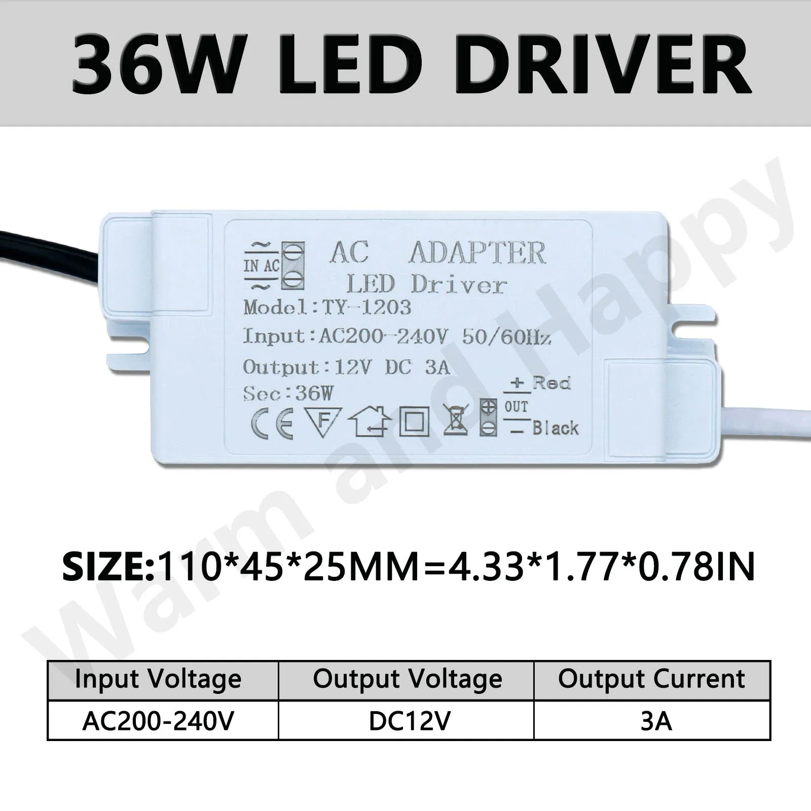 LED Điều Khiển 12 V 12 W 24 W 36 W Với Trường Hợp Cho Đèn Led AC220 ĐỂ 12 V 1A2A3A Điện cung cấp Điều Khiển Chiếu Sáng Transformers Đối Với LED Dải Ánh Sáng