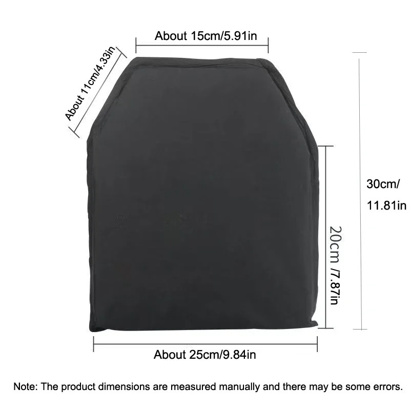 10x12in weiche NIJ IIIA 3A Level UHMWPE kugelsichere Platte ballistische taktische Weste kugelsichere Rucksack ballistische Plattenplatten