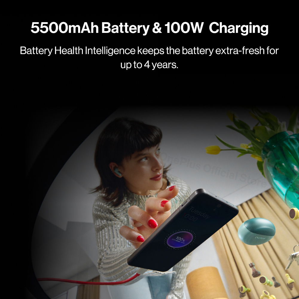 5G OnePlus Nord 4 Smartphone 100W Fast Charging Snapdragon 7 Gen 3 6.74'' 120Hz OLED Display 50MP Camera NFC Global Version