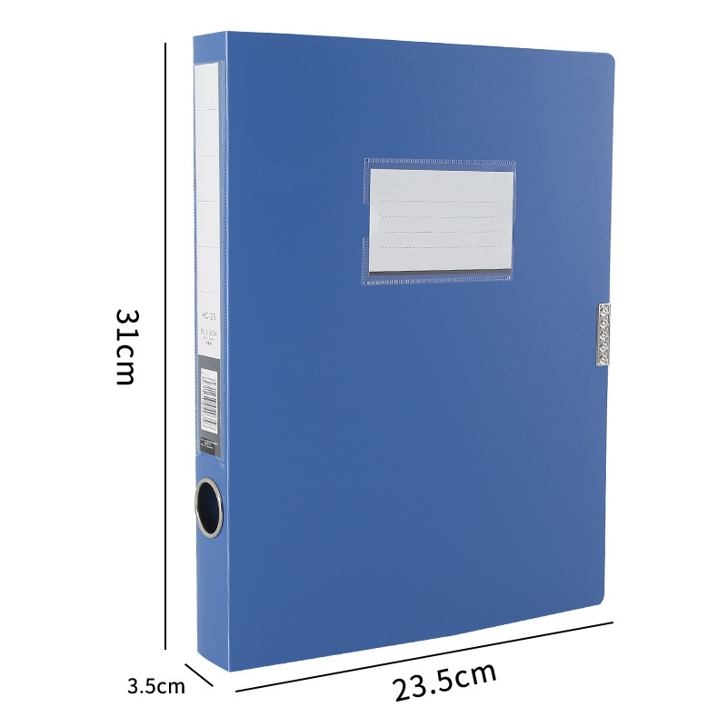 Schwarz blau a4 Datei Organizer Box staub dicht verdickt Dokumenten koffer Datei Box Kunststoff Datei Papier Organizer Büro Vertrags inhaber