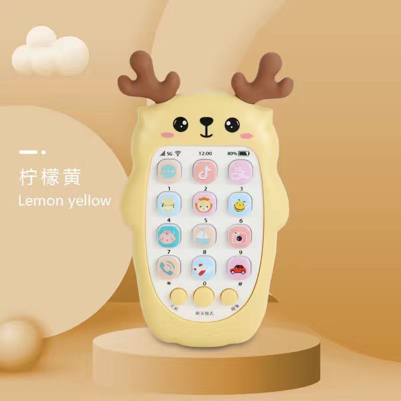 Baby Telephone Music Toy Sound Machine Kids Infant Early Educational Mobile Phone Gift