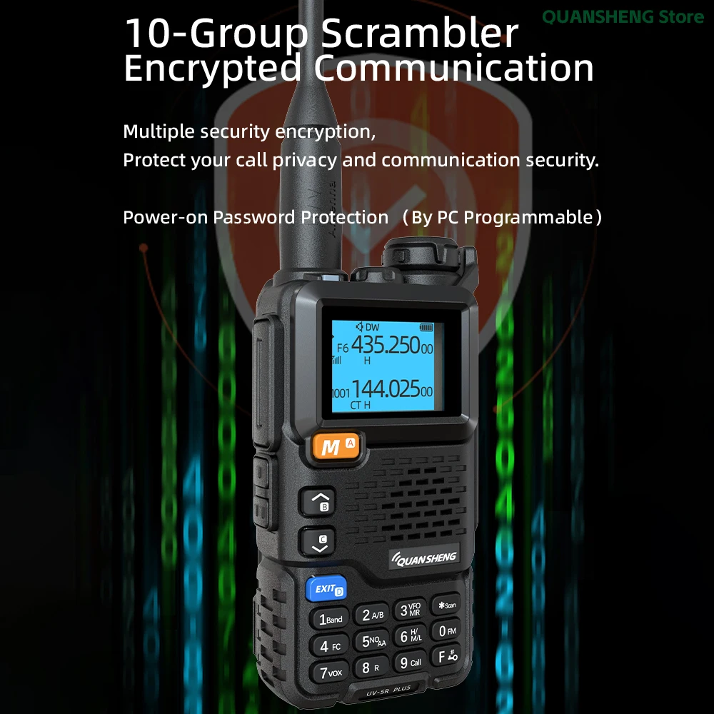 Quansheng UV 5R Plus Walkie Talkie Communication Am Fm Two Way Radio Station K5 Receiver Ham Amateur Wireless Set Long Range