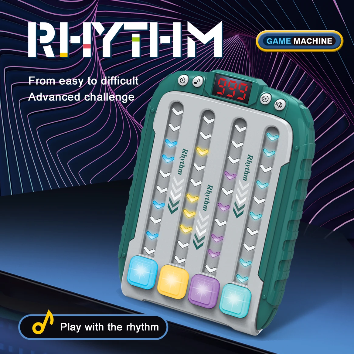 คลายคอนโซลเกม Defusing เพลงออกกําลังกายสะท้อน กดเพลง ปริศนาเด็ก เพลงผ่านของเล่นฝึกคิดสมอง