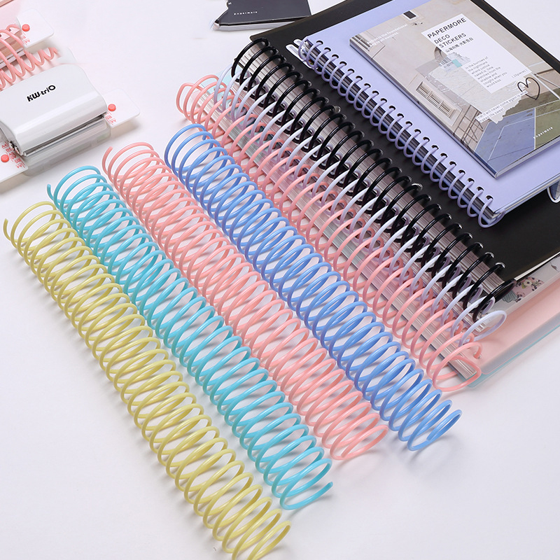 10pcs A4 30 Holes Ring Binder Coil DIY Notebook Binding Ring Telephone Wire Snake Book Rings Office Accessories Binder Rings