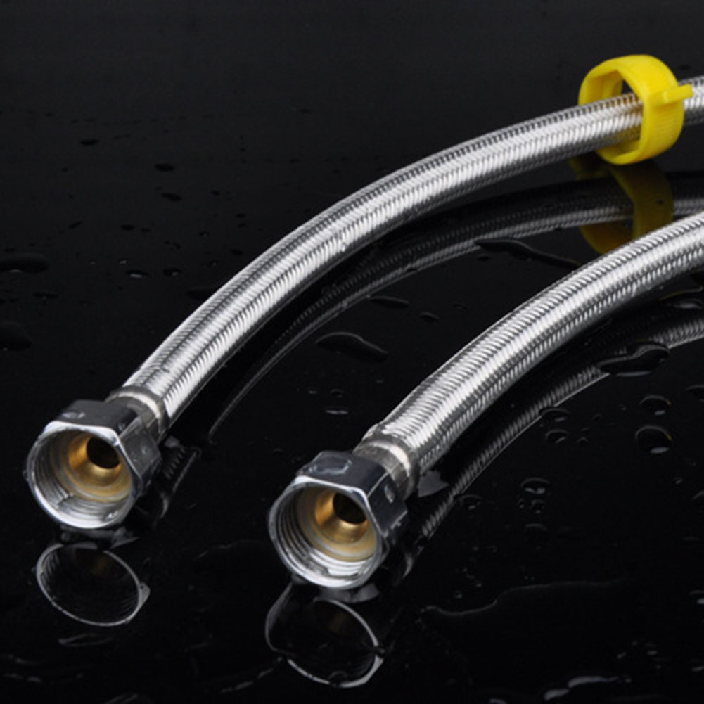 30/50cm 1/2 Inch Plumbing Explosion-Proof Flexible Braided Hose Faucet Water Pipe For Kitchen Bathroom Plumbing