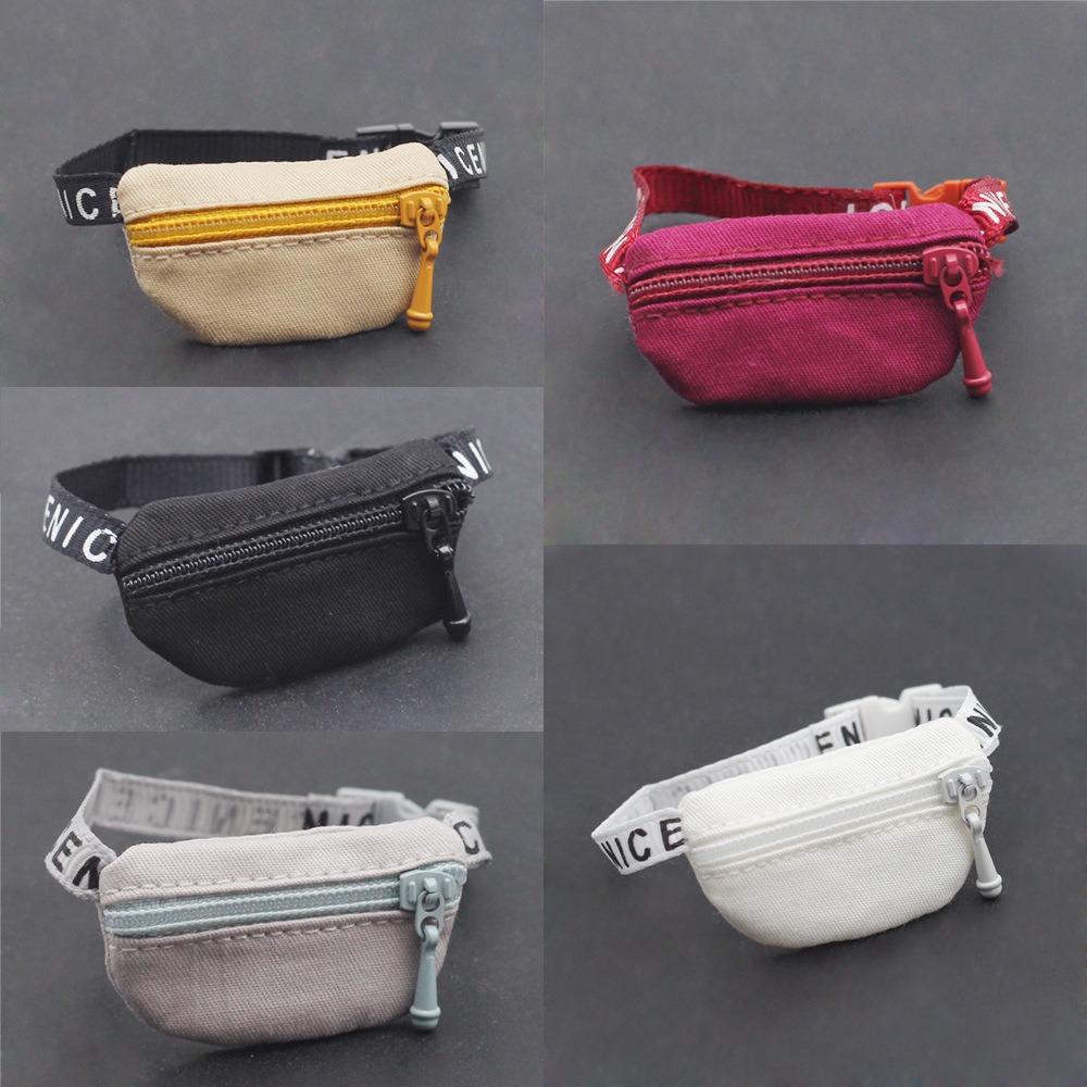 17 cm V1 V2 Labubu Crossbody Tas Leuke 1/6 1/8 1/12 BJD Poppen DIY Heuptassen Leuke 15 cm Idool Pluche Pop Accessoires Heuptas Gift