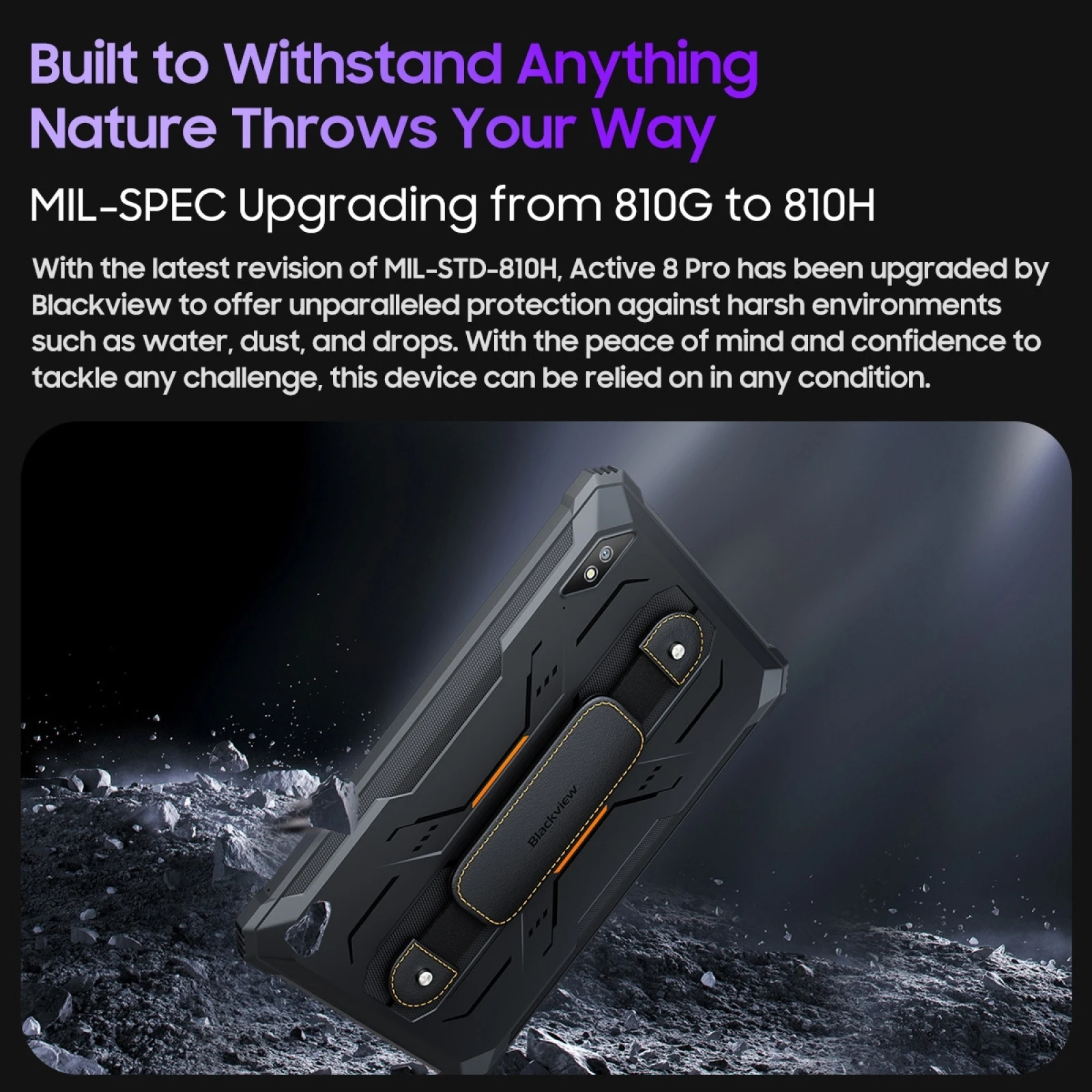 Blackview Active 8 Pro Tablet PC 10.36" 2.4K Display Android 13 Helio G99 Octa Core Google Play 8GB+256GB 48MP Cam 22000mAh 33W