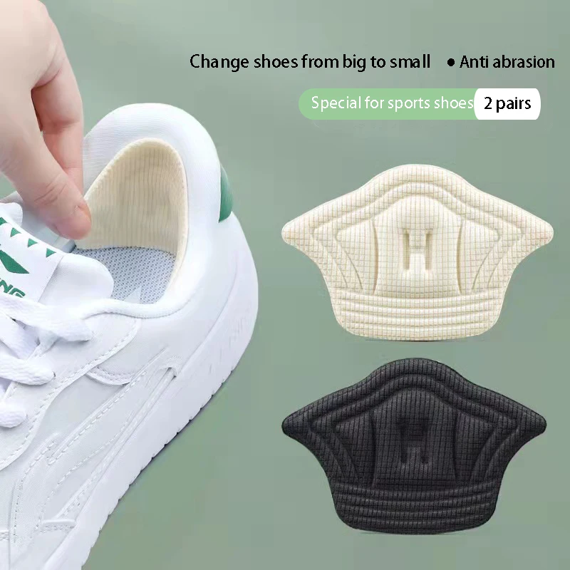 Clearance_1 คู่/2 ชิ้นรองเท้าผ้าใบ Patch Heel Pads Insole Patch รองเท้ากลับสติกเกอร์เบาะใส่พื้นรองเท้าหนา Heel Protector กลับ