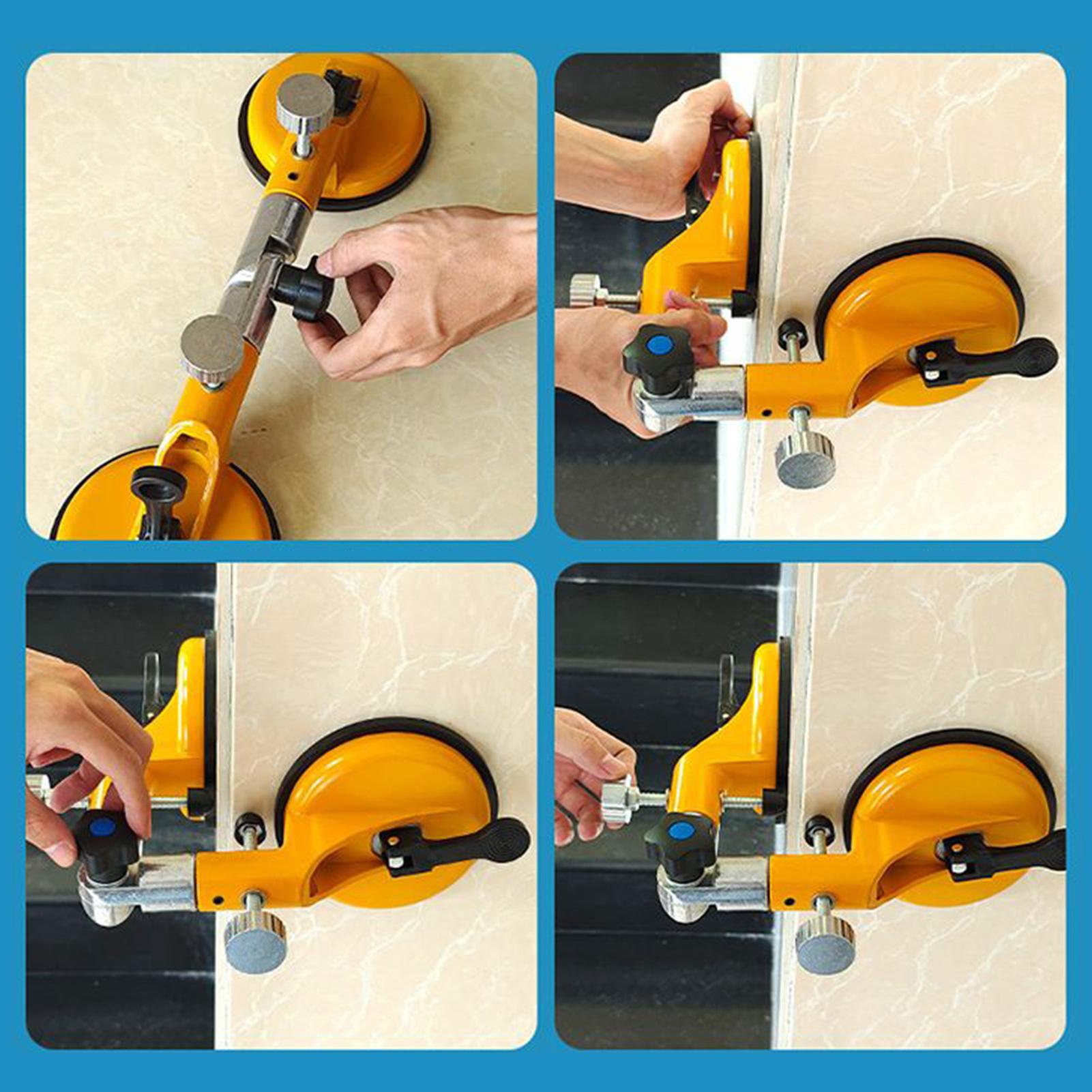 Window Suction Cups Vacuum Suction Cup Handle Glass Puller Aluminum Lifting Plate Flooring Holder For Auto Dent Door Mirror