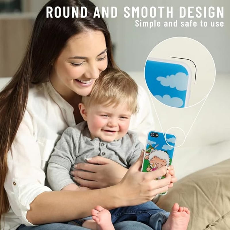 Crianças telefone do bebê musical cedo brinquedos educativos inglês aprendizagem celular para crianças com som leve para crianças brinquedos de telefone