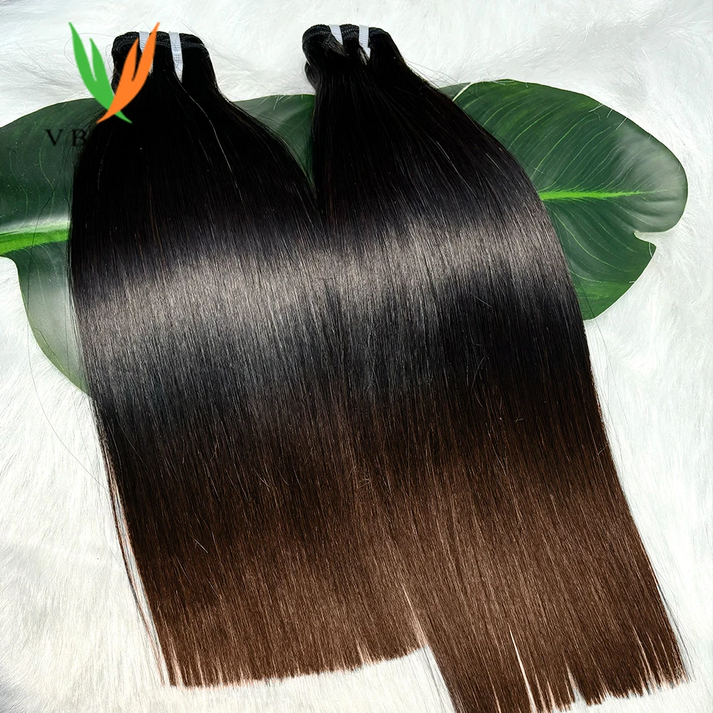 V beleza em linha reta feixes de cabelo humano extensões de cabelo humano cru duplo desenhado 16a grau vietnamita cabelo humano virgem não processado