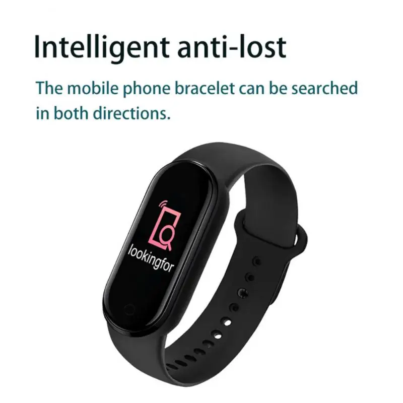 M6 สมาร์ทวอท์ชผู้ชายผู้หญิงฟิตเนสสร้อยข้อมือสมาร์ทกีฬา Heart Rate เครื่องวัดความดันโลหิตกันน้ํานาฬิกามัลติฟังก์ชั่น