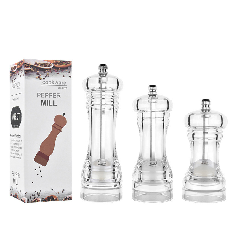 Molinillo de sal y pimienta recargable, molinillo de hierbas Manual, Rotor de cerámica ajustable, herramientas de cocina