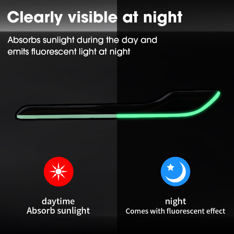 4 Teile/satz Leucht Auto Türgriff Abdeckung Glow Protector für Tesla Modell 3 Y 2021 2022 Aufkleber Wrap Trim Carbon ABS Zubehör