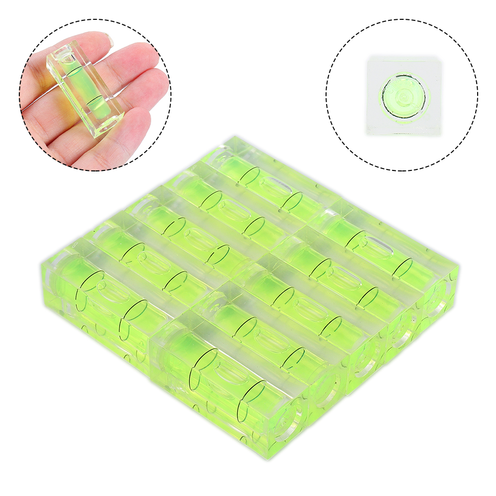 5/10pcs MINI Spirit Square Bubble Level เครื่องวัดมุมระดับความแม่นยํากระบอกระดับแนวนอนลูกปัดเครื่องมือวัดระดับ