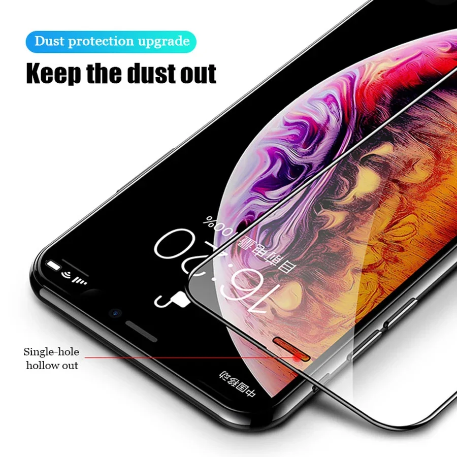 3 uds cubierta completa de vidrio templado para iPhone 7 8 6 6S 14 15 Plus SE 2020 Protector de pantalla para iPhone 13 12 11 XR X XS Max Pro Mini